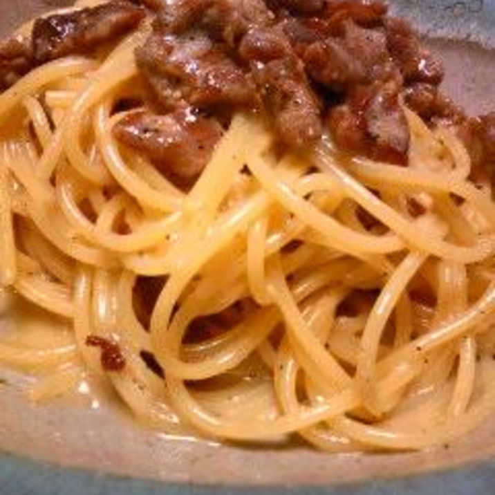 なんと豚と卵だけ 簡単あっさりカルボナーラ風パスタ レシピ 作り方 By Nojimoo 楽天レシピ なんと豚と卵だけ 簡単あっさりカルボナーラ風パスタ レシピ 作り方 By Nojimoo 楽天レシピ